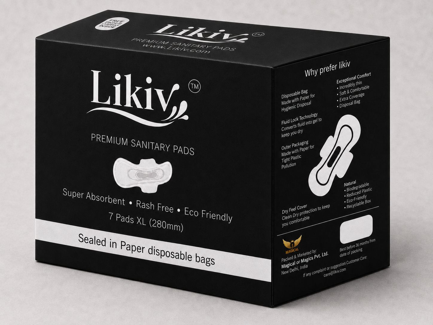 Likiv Premium Sanitary Pads-7 Pads XL(280mm) - Image 3