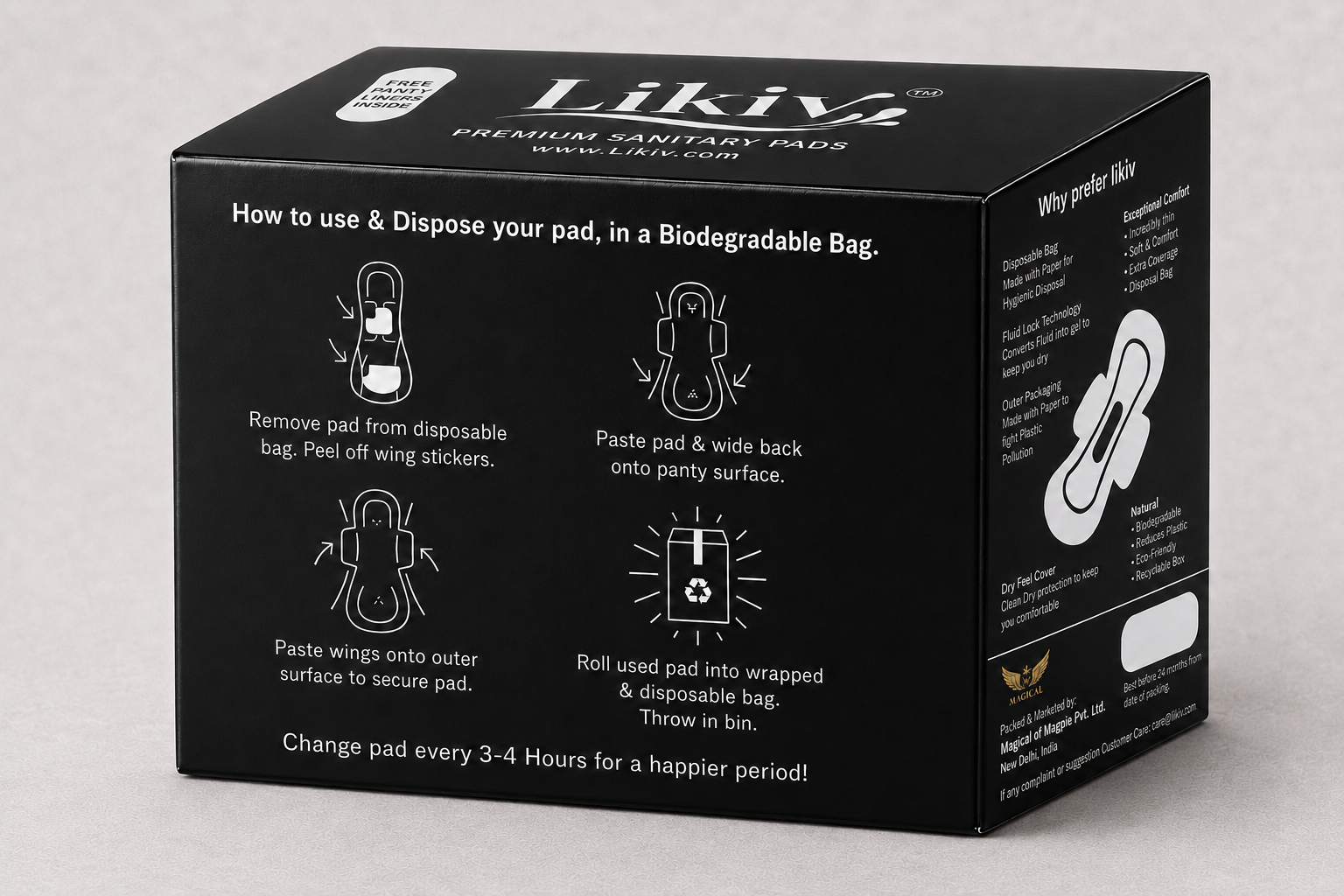 Likiv Premium Sanitary Pads-7 Pads XL(280mm) - Image 4