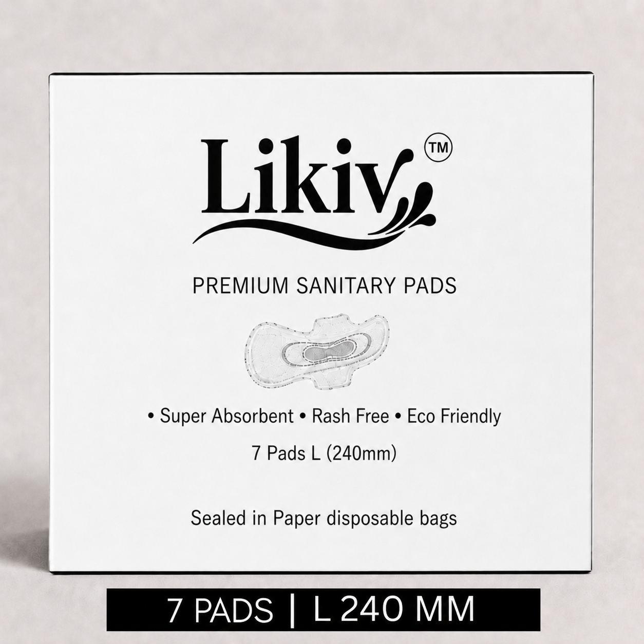 Likiv Premium Sanitary Pads-7 Pads L(240mm)