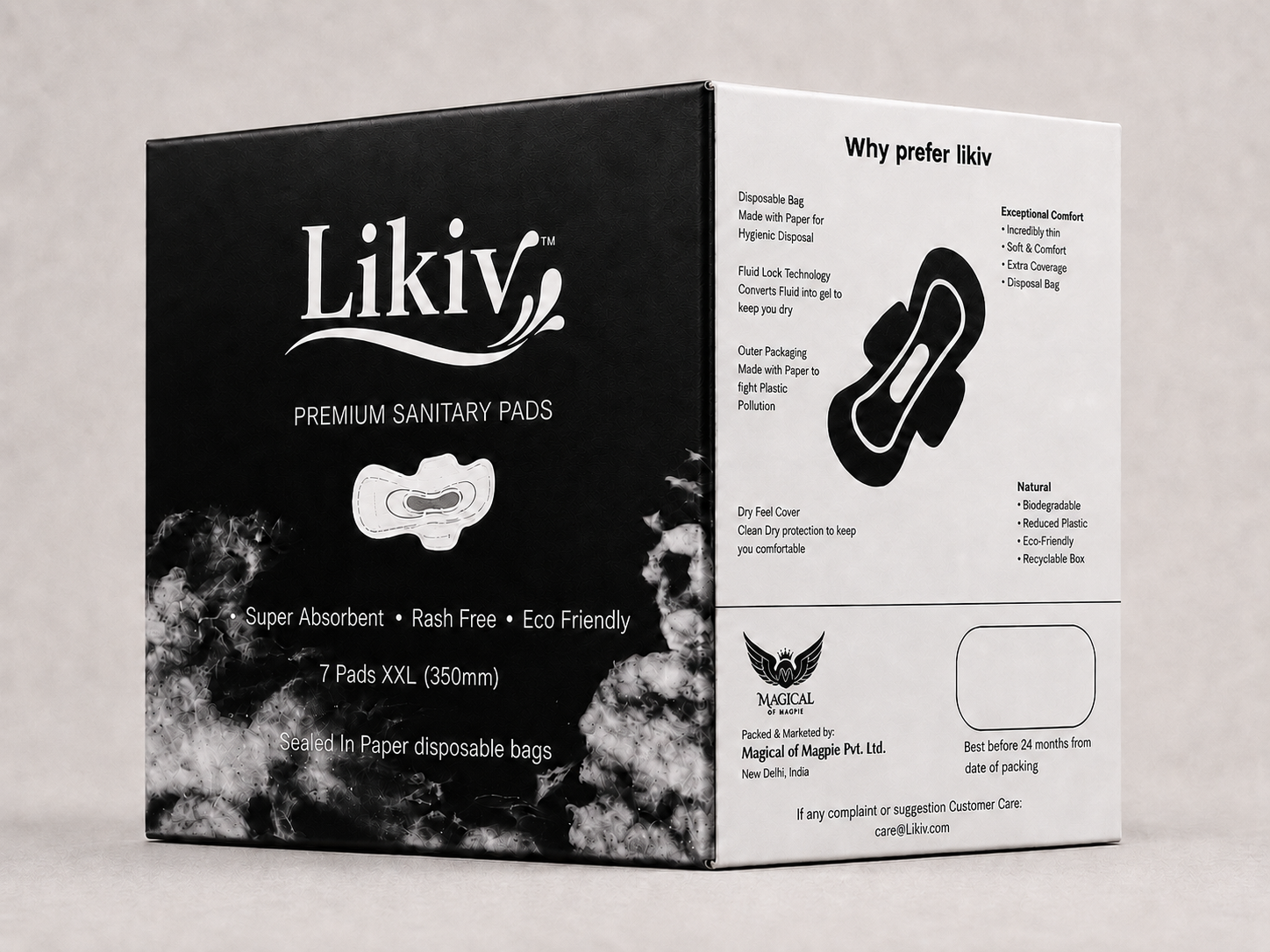 Likiv Premium Sanitary Pads-7 Pads XXL(350mm) - Image 3