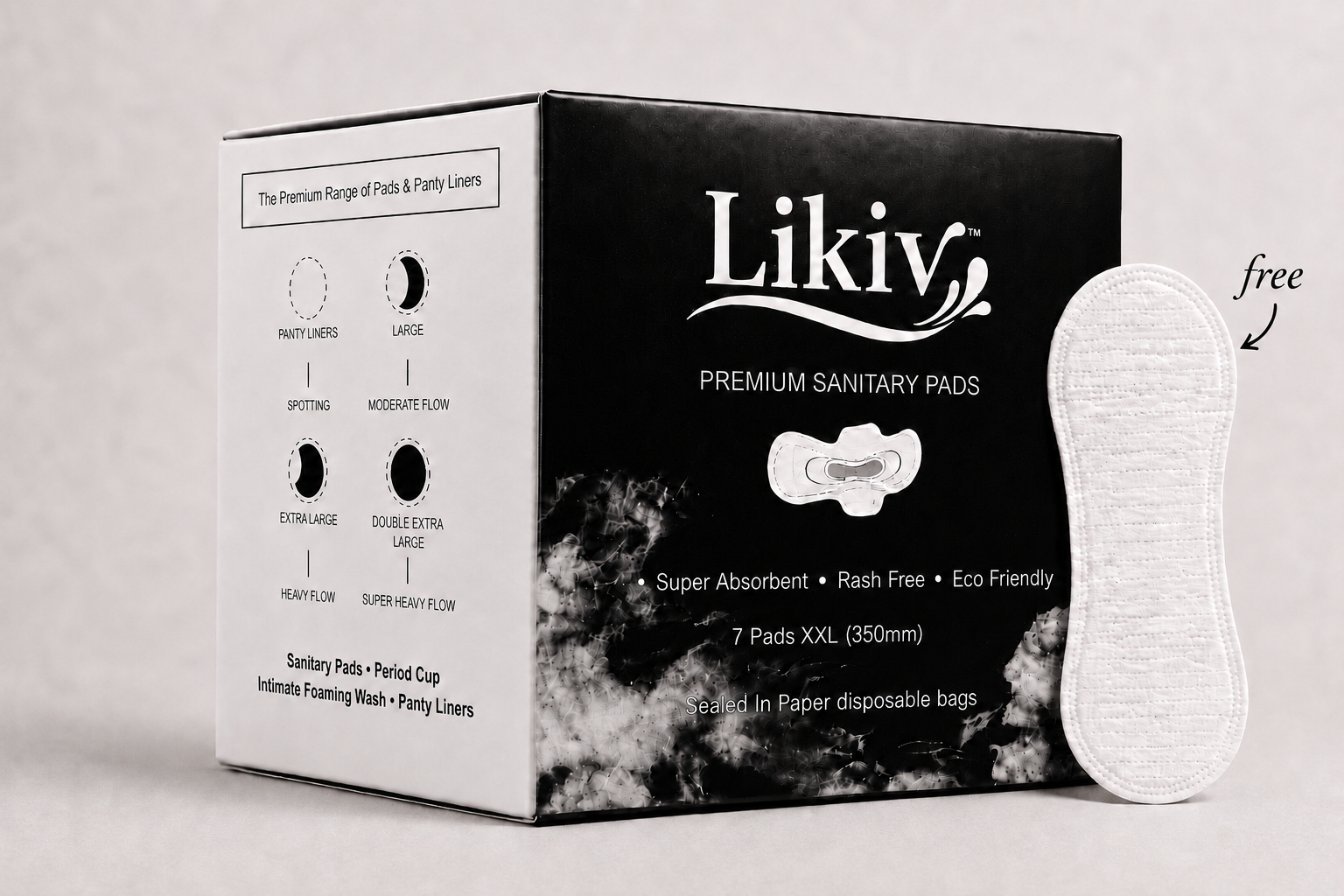 Likiv Premium Sanitary Pads-7 Pads XXL(350mm) - Image 2