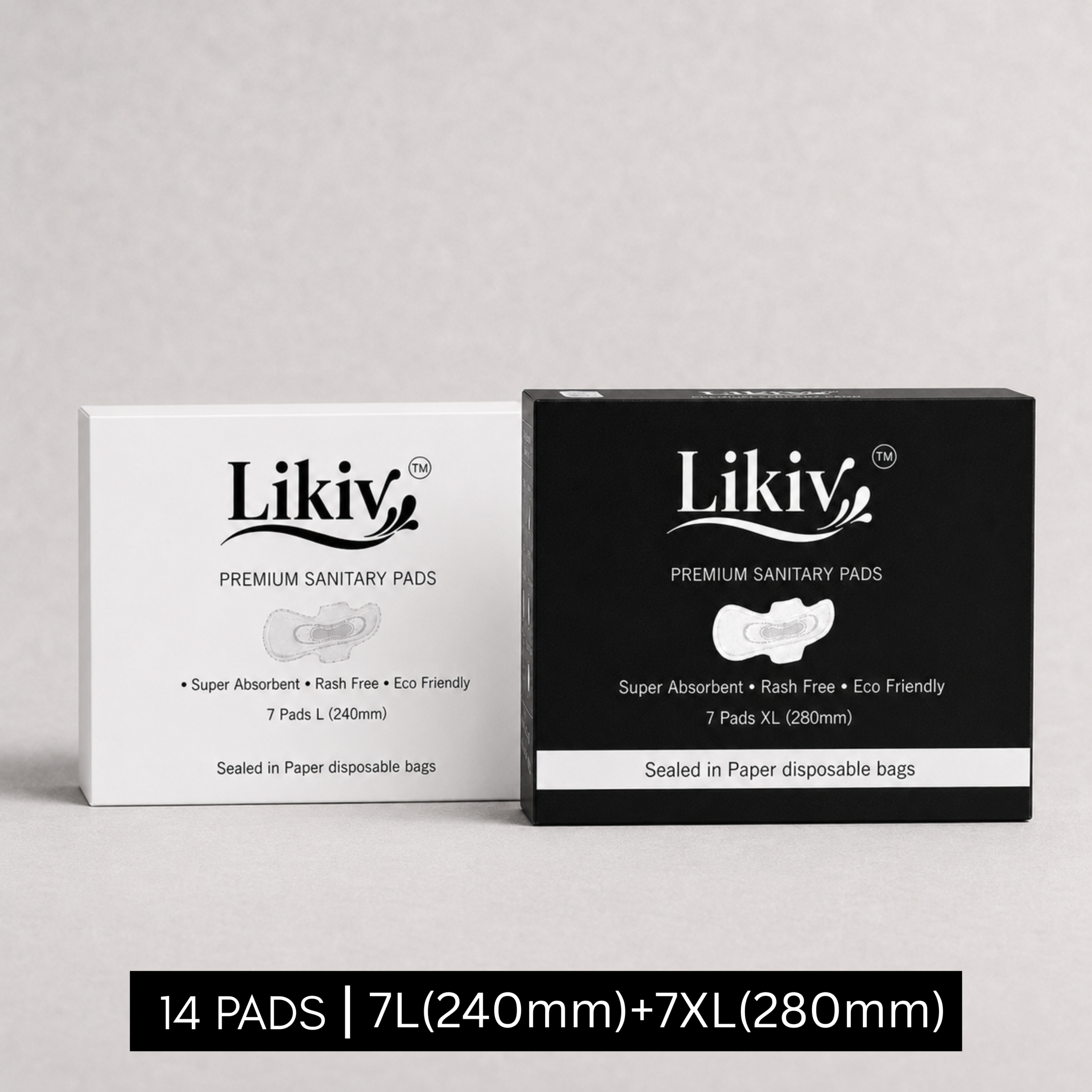 L XL Sanitary Pads Combo