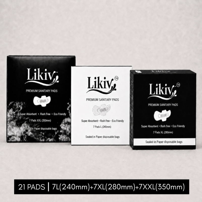 Likiv Premium L XL XXL Sanitary Pads combo