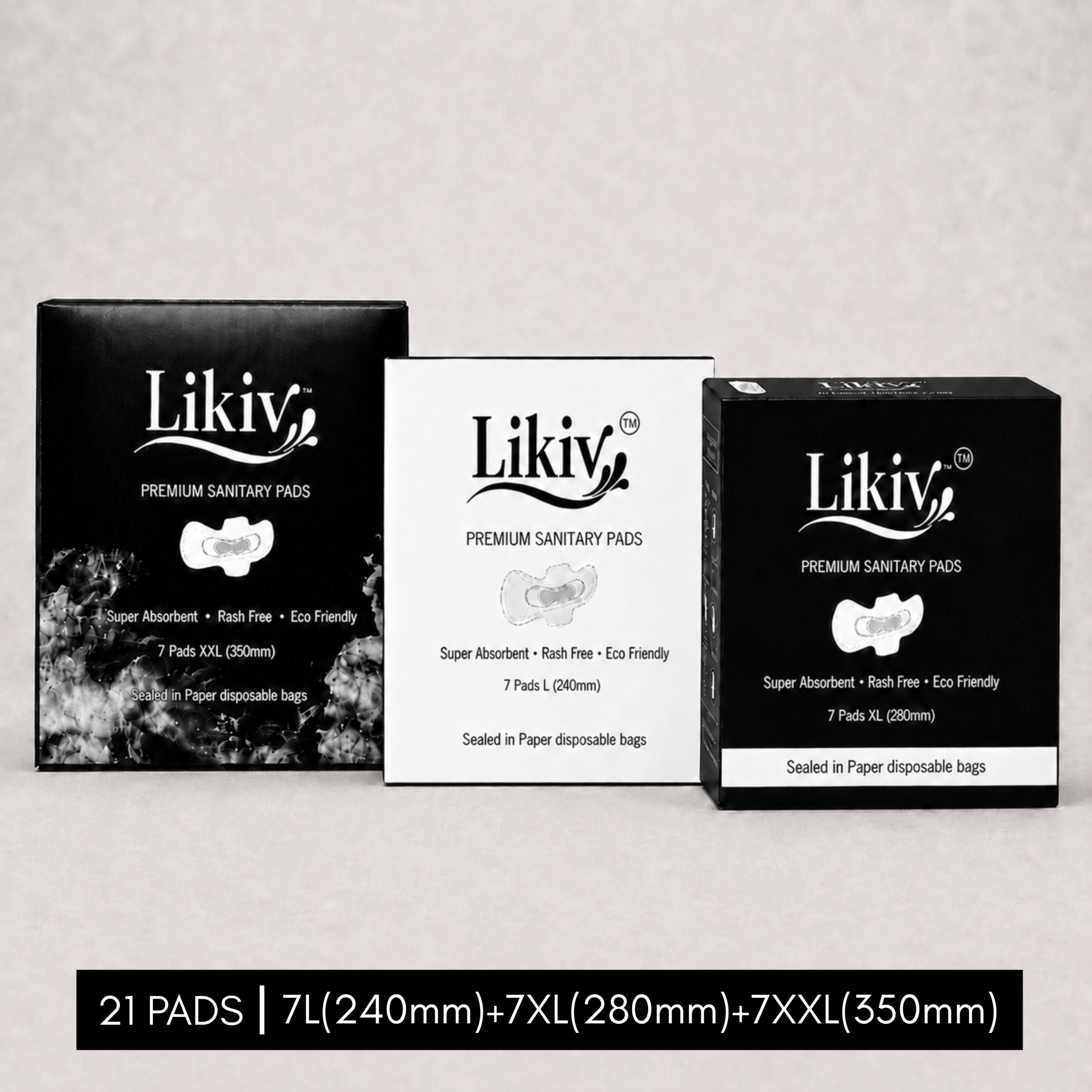 Likiv Premium L XL XXL Sanitary Pads combo