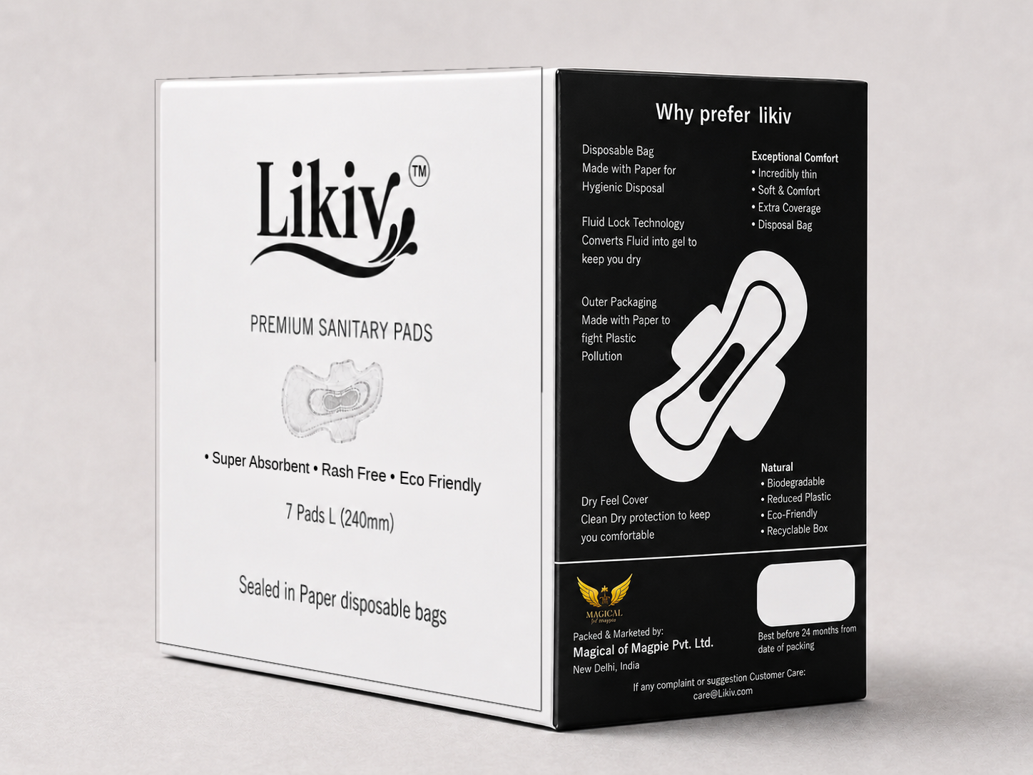 Likiv Premium Sanitary Pads-7 Pads L(240mm) - Image 3